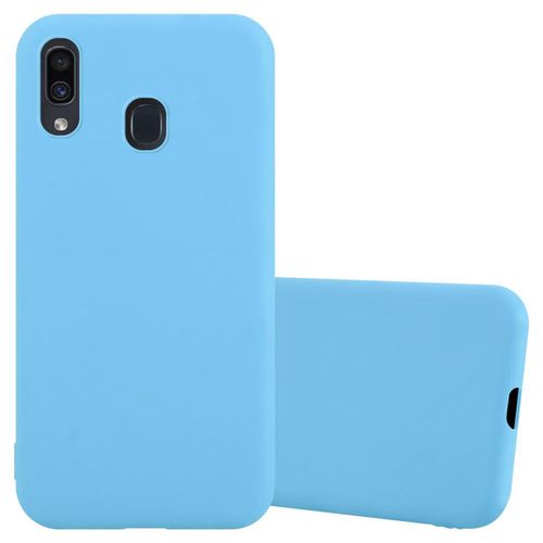 Cadorabo Housse Compatible Avec Samsung Galaxy A20 / A30 / M10s En Candy Bleu - Étui De Protection En Silicone Tpu Flexible