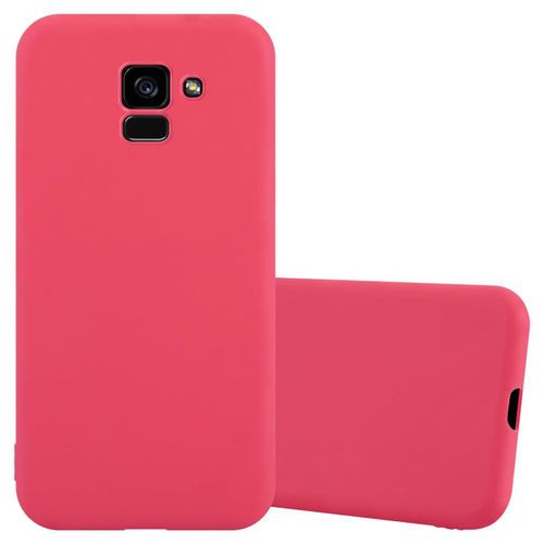 Cadorabo Housse Compatible Avec Samsung Galaxy A5 2018 En Candy Rouge - Étui De Protection En Silicone Tpu Flexible