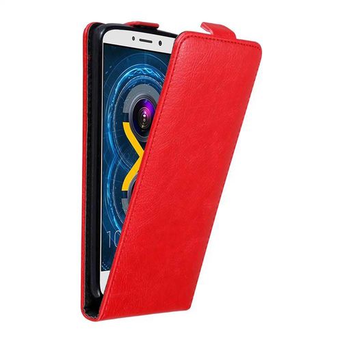 Cadorabo Housse Compatible Avec Huawei Mate 9 Lite / Gr5 2017 / Honor 6x En Rouge De Pomme - Étui De Protection Au Design Flip Avec Fermeture Magnétique