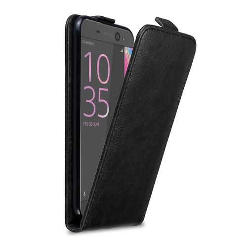 Cadorabo Housse Compatible Avec Sony Xperia Xa Ultra En Noir Nuit - Étui De Protection Au Design Flip Avec Fermeture Magnétique