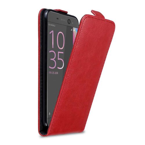 Coque Pour Sony Xperia Xa Ultra En Rouge De Pomme Housse De Protection Étui Au Design Flip Avec Fermeture Magnétique