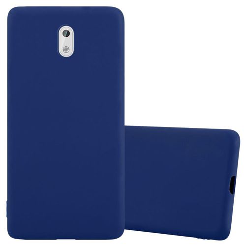 Coque Pour Nokia 3 2017 En Candy Bleu Foncé Housse De Protection Étui En Silicone Tpu Flexible