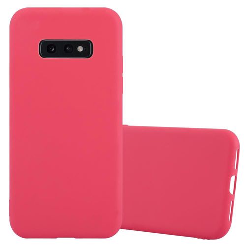 Cadorabo Housse Compatible Avec Samsung Galaxy S10e En Candy Rouge - Étui De Protection En Silicone Tpu Flexible