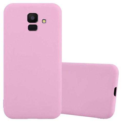 Cadorabo Housse Compatible Avec Samsung Galaxy J6 2018 En Candy Rose Vif - Étui De Protection En Silicone Tpu Flexible