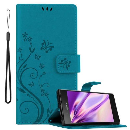 Coque Pour Sony Xperia Xz1 Housse Etui Protection Floral Pochette Case