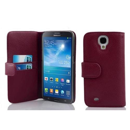 Cadorabo Housse Compatible Avec Samsung Galaxy Mega 6.3 En Orchidée Violets - Étui De Protection En Similicuir Structuré Et Compartiment Pour Cartes