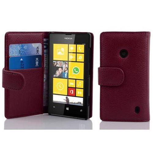 Cadorabo Housse Compatible Avec Nokia Lumia 520 / 521 En Orchidée Violets - Étui De Protection En Similicuir Structuré Et Compartiment Pour Cartes