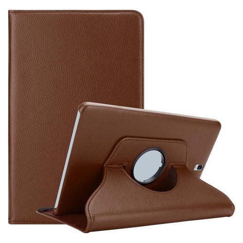 Cadorabo Housse Pour Tablette Compatible Avec Samsung Galaxy Tab S3 (9.7 Zoll) En Brun Champignon - Étui De Protection Sans Auto Wake Up Avec Fonction De Support Et Fermeture Par Bande Élastique