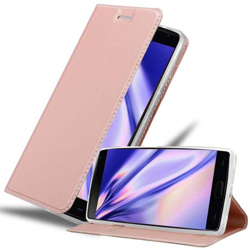 Cadorabo Housse Compatible Avec Oneplus 2 En Classy Or Rosé - Étui De Protection Avec Fermeture Magnétique, Fonction De Support Et Compartiment Pour Carte