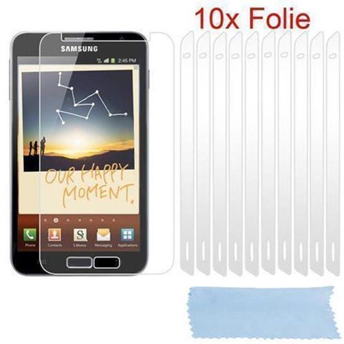 Cadorabo Films De Protection D'écran Compatibles Avec Samsung Galxy Note 2 Dans Haut Clair - 10 Films De Protection Hautement Transparents Contre La Poussière, La Saleté Et Les Rayures