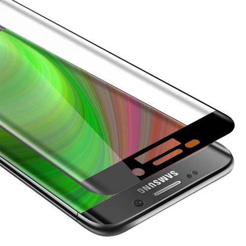 Verre Trempé Pour Samsung Galaxy S6 Edge Plus En Transparent Avec Noir Film De Protection D'écran Durci Tempered Glass Plain Ecran D'une Dureté De 9h Avec 3d Touch