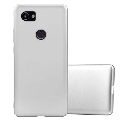 Cadorabo Housse Compatible Avec Google Pixel 2 Xl En Metallic Argent - Hard Case Étui De Protection D'aspect Métallique Contre Les Rayures Et Les Chocs