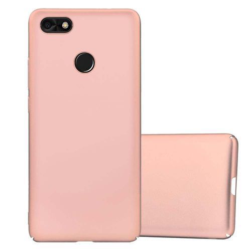 Cadorabo Housse Compatible Avec Huawei Y6 Pro 2017 En Metallic Or Rose - Hard Case Étui De Protection D'aspect Métallique Contre Les Rayures Et Les Chocs