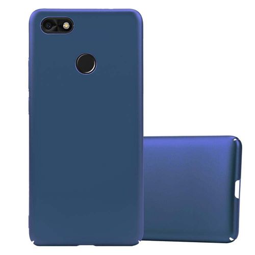 Cadorabo Housse Compatible Avec Huawei Y6 Pro 2017 En Metallic Bleu - Hard Case Étui De Protection D'aspect Métallique Contre Les Rayures Et Les Chocs