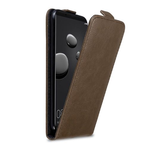 Cadorabo Housse Compatible Avec Huawei Mate 10 Pro En Marron Café - Étui De Protection Au Design Flip Avec Fermeture Magnétique
