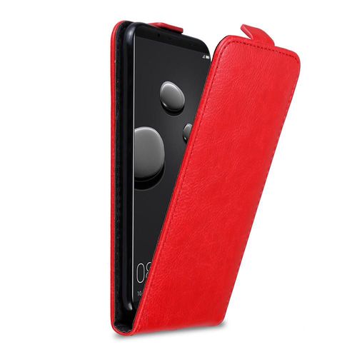 Cadorabo Housse Compatible Avec Huawei Mate 10 Pro En Rouge De Pomme - Étui De Protection Au Design Flip Avec Fermeture Magnétique