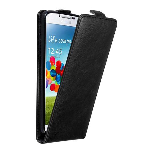 Cadorabo Housse Compatible Avec Samsung Galaxy S4 En Noir Nuit - Étui De Protection Au Design Flip Avec Fermeture Magnétique