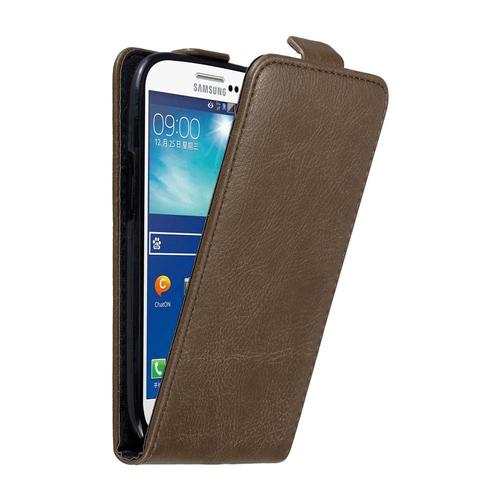 Cadorabo Housse Compatible Avec Samsung Galaxy S3 / S3 Neo En Marron Café - Étui De Protection Au Design Flip Avec Fermeture Magnétique