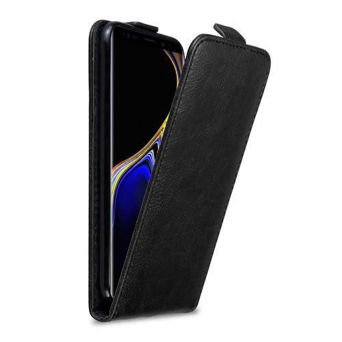 Cadorabo Housse Compatible Avec Samsung Galaxy Note 9 En Noir Nuit - Étui De Protection Au Design Flip Avec Fermeture Magnétique