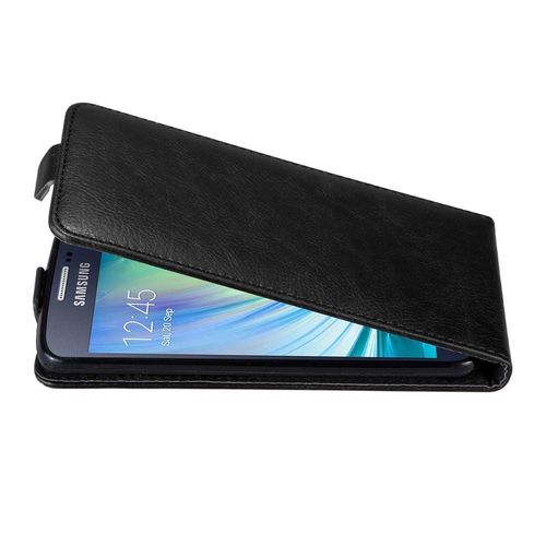 Cadorabo Housse Compatible Avec Samsung Galaxy A3 2015 En Noir Nuit - Étui De Protection Au Design Flip Avec Fermeture Magnétique