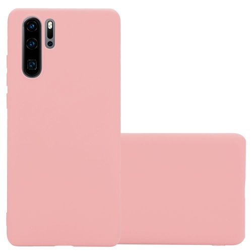 Coque Pour Huawei P30 Pro En Candy Rose Vif Housse De Protection Étui En Silicone Tpu Flexible