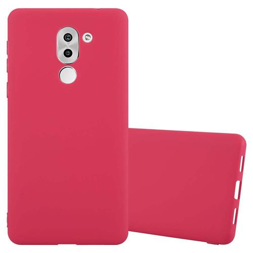 Cadorabo Housse Compatible Avec Huawei Mate 9 Lite / Gr5 2017 / Honor 6x En Candy Rouge - Étui De Protection En Silicone Tpu Flexible