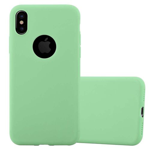 Cadorabo Housse Compatible Avec Apple Iphone Xs Max En Candy Vert Pastel - Étui De Protection En Silicone Tpu Flexible