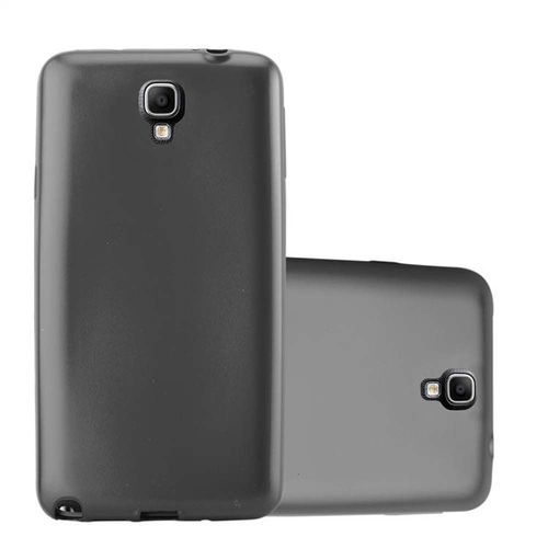 Cadorabo Housse Compatible Avec Samsung Galaxy Note 3 Neo En Metallic Gris - Étui De Protection En Silicone Tpu Flexible