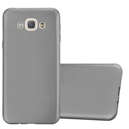 Cadorabo Housse Compatible Avec Samsung Galaxy A8 2015 En Metallic Gris - Étui De Protection En Silicone Tpu Flexible