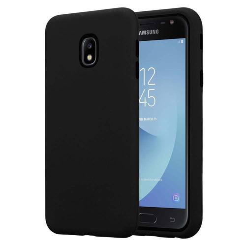 Coque Pour Samsung Galaxy J3 2017 En Noir Onyx Housse De Protection Étui Hybride Avec Intérieur En Silicone Tpu Et Extérieur En Plastique En 2 Parties