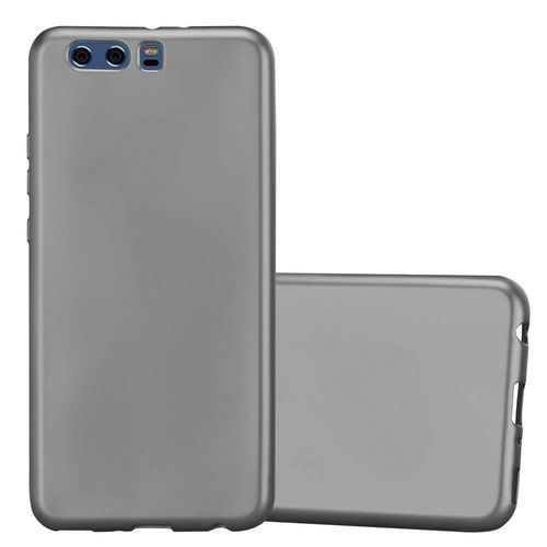 Cadorabo Housse Compatible Avec Huawei P10 Plus En Metallic Gris - Étui De Protection En Silicone Tpu Flexible
