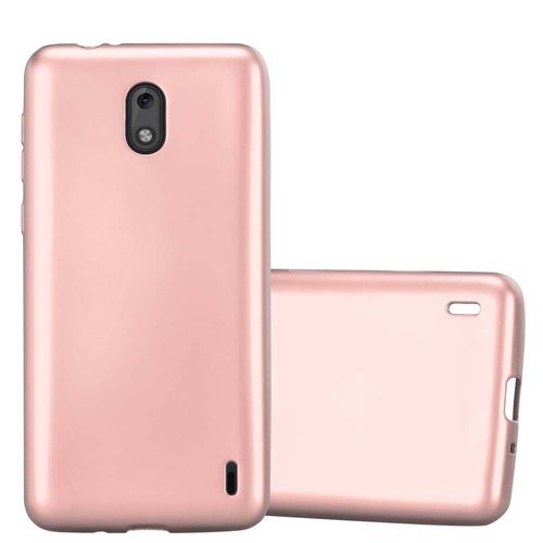 Cadorabo Housse Compatible Avec Nokia 2 2017 En Metallic Or Rose - Étui De Protection En Silicone Tpu Flexible
