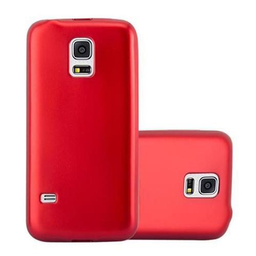 Coque Pour Samsung Galaxy S5 / S5 Neo En Metallic Rouge Housse De Protection Étui En Silicone Tpu Flexible