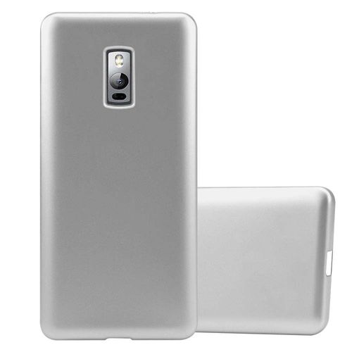 Cadorabo Housse Compatible Avec Oneplus 2 En Metallic Argent - Étui De Protection En Silicone Tpu Flexible