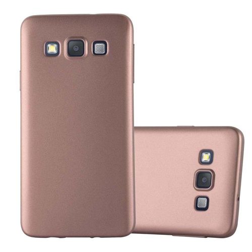 Cadorabo Housse Compatible Avec Samsung Galaxy A3 2015 En Metallic Or Rose - Étui De Protection En Silicone Tpu Flexible