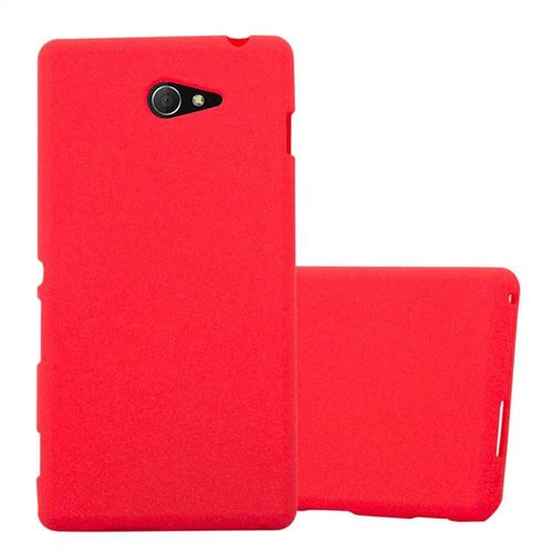 Cadorabo Housse Compatible Avec Sony Xperia M2 / M2 Aqua En Frost Rouge - Étui De Protection En Silicone Tpu Flexible