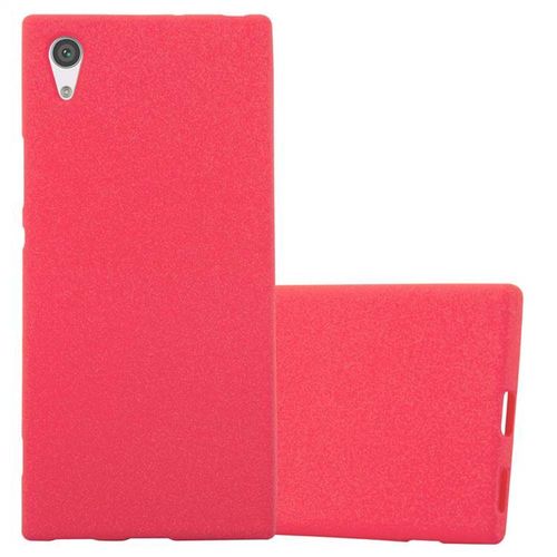 Cadorabo Housse Compatible Avec Sony Xperia Xa1 En Frost Rouge - Étui De Protection En Silicone Tpu Flexible