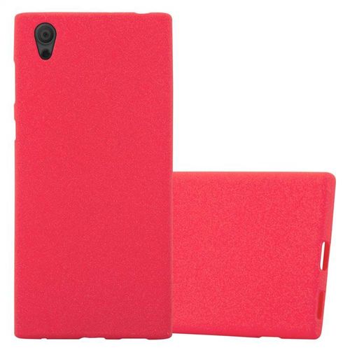 Cadorabo Housse Compatible Avec Sony Xperia L1 En Frost Rouge - Étui De Protection En Silicone Tpu Flexible