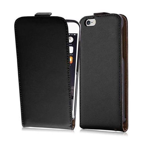 Cadorabo Housse Compatible Avec Apple Iphone 6 Plus / 6s Plus En Noir De Jais - Étui De Protection Au Design Flip En Similicuir Lisse