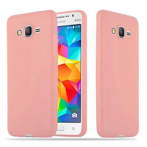 Coque Pour Samsung Galaxy Grand Prime En Candy Rose Vif Housse De Protection Étui En Silicone Tpu Flexible