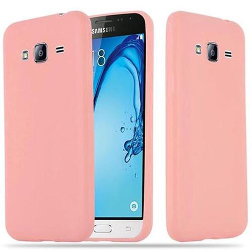 Cadorabo Housse Compatible Avec Samsung Galaxy J3 2015 En Candy Rose Vif - Étui De Protection En Silicone Tpu Flexible