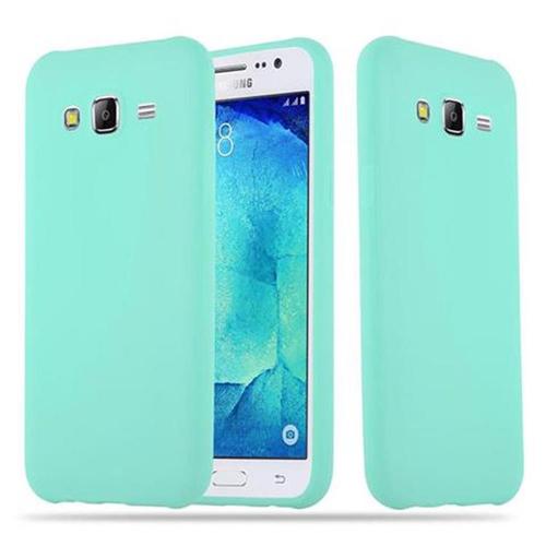 Cadorabo Housse Compatible Avec Samsung Galaxy J5 2015 En Candy Bleu - Étui De Protection En Silicone Tpu Flexible