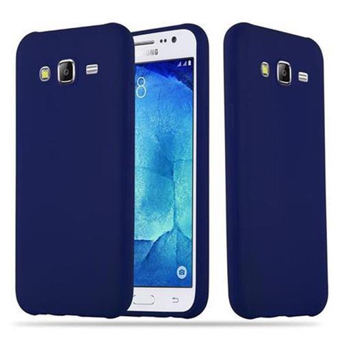 Coque Pour Samsung Galaxy J5 2015 En Candy Bleu Foncé Housse De Protection Étui En Silicone Tpu Flexible