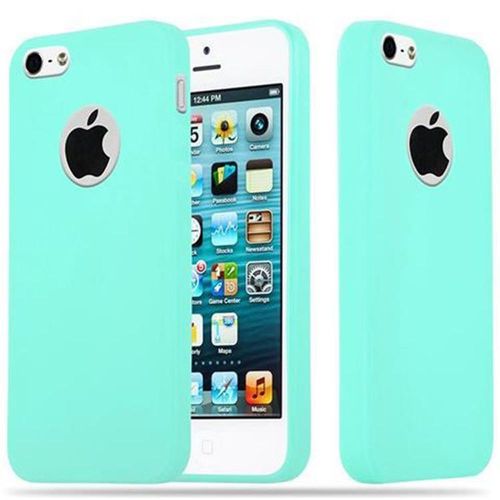 Cadorabo Housse Compatible Avec Apple Iphone 5 / 5s / Se 2016 En Candy Bleu - Étui De Protection En Silicone Tpu Flexible