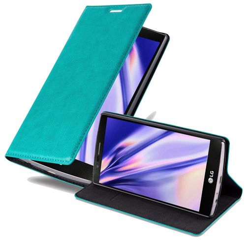 Cadorabo Housse Compatible Avec Lg G4 / G4 Plus En Turquoise Pétrole - Étui De Protection Avec Fermeture Magnétique, Fonction De Support Et Compartiment Pour Carte