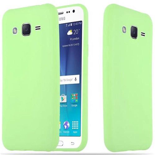 Cadorabo Housse Compatible Avec Samsung Galaxy J2 2015 En Candy Vert Pastel - Étui De Protection En Silicone Tpu Flexible
