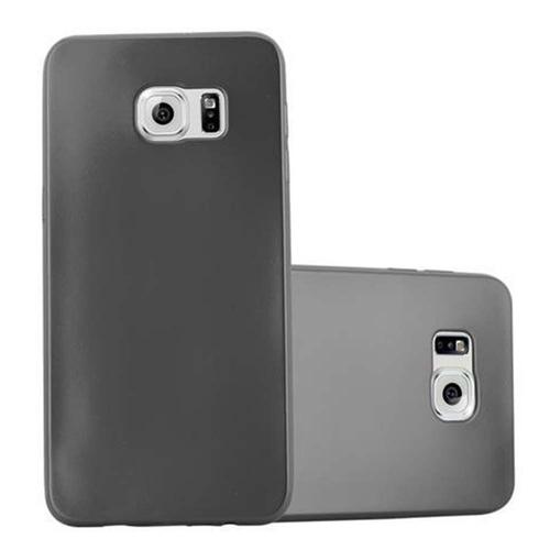 Cadorabo Housse Compatible Avec Samsung Galaxy S6 Edge En Metallic Gris - Étui De Protection En Silicone Tpu Flexible