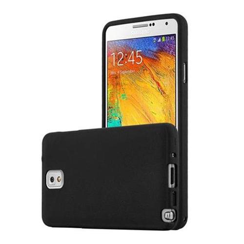 Cadorabo Housse Compatible Avec Samsung Galaxy Note 3 En Frost Noir - Étui De Protection En Silicone Tpu Flexible