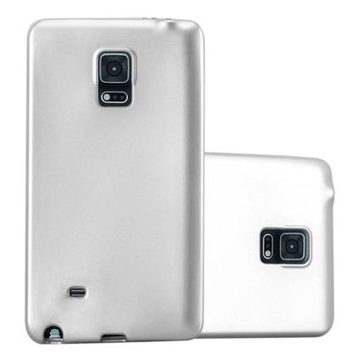 Cadorabo Housse Compatible Avec Samsung Galaxy Note Edge En Metallic Argent - Étui De Protection En Silicone Tpu Flexible