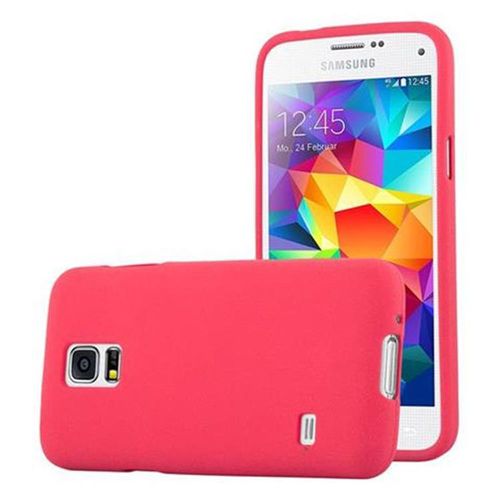 Coque Pour Samsung Galaxy S5 Mini / S5 Mini Duos En Frost Rouge Housse De Protection Étui En Silicone Tpu Flexible